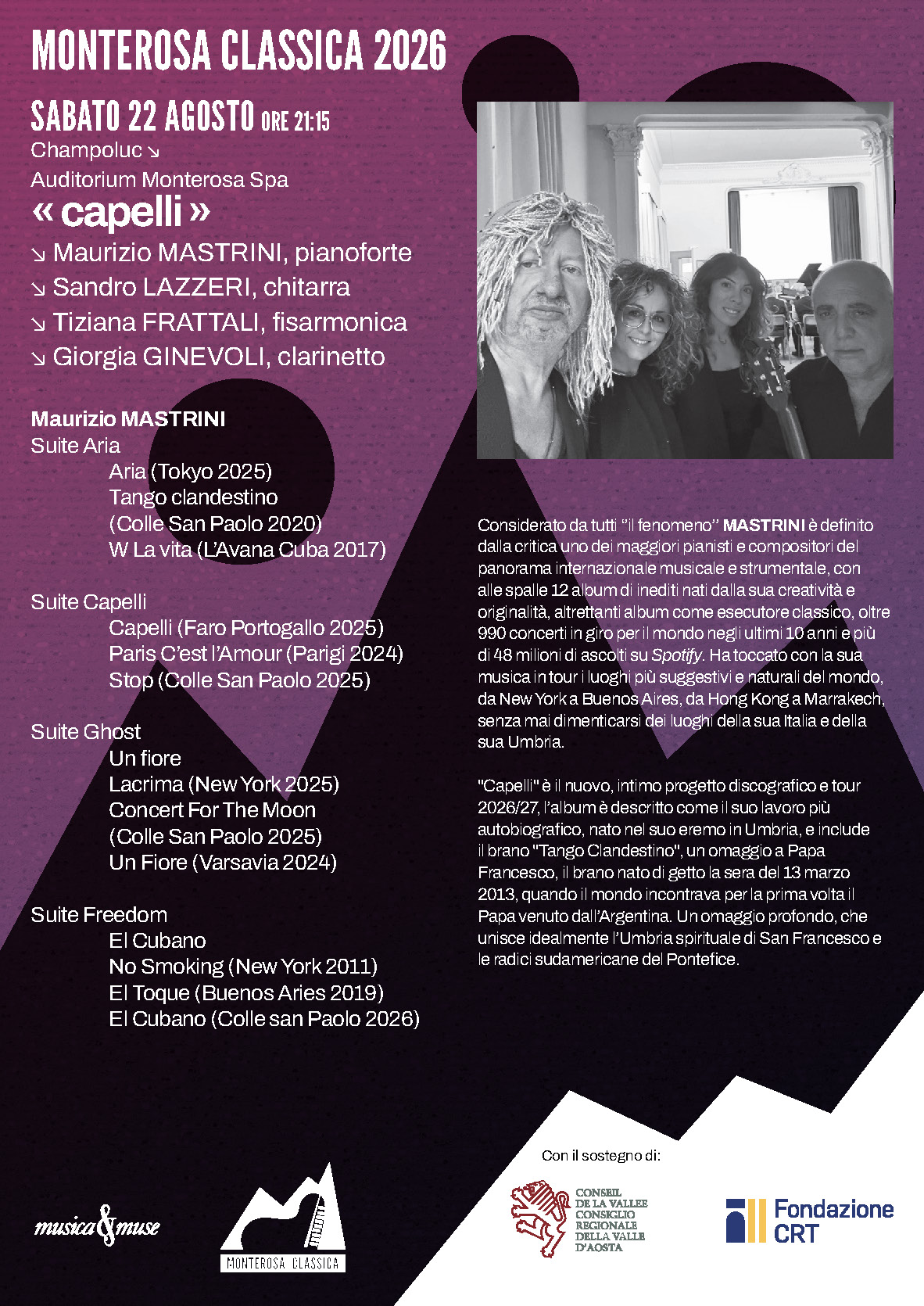 Concerti Aperitivo - Monterosa 26